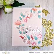 Flower Wreath - Hot Foil Plate & Stencil