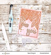 Peeking Leaves Cover - Craft Die