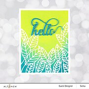 Peeking Leaves Cover - Craft Die