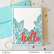 Peeking Leaves Cover - Craft Die