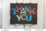 Outlined Thank You - Craft Die, different perspective #3. Select this picture to zoom in