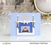 Winter Mantel Decor - Christmas Craft Die, different perspective #3. Select this picture to zoom in