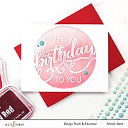Modern Birthday Faux Letterpress - Debossing Folder