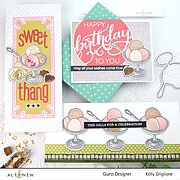 Modern Birthday Faux Letterpress - Debossing Folder