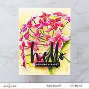 Ixora Flowers - 3D Embossing Folder