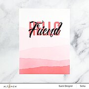 Modern Hello - Clear Stamp Set