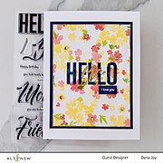 Modern Hello - Clear Stamp Set