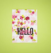 Modern Hello - Clear Stamp Set