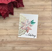 Dry Brush Poinsettia - Layering Stamp Set