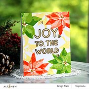 Dry Brush Poinsettia - Layering Stamp Set