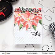 Dry Brush Poinsettia - Layering Stamp Set