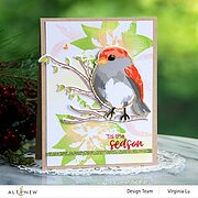Dry Brush Poinsettia - Layering Stamp Set