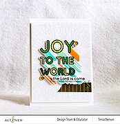 Joy to the World Typography - Layering Stamp Set