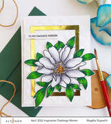 Paint-A-Flower - Wood Anemone Outline - Clear Stamp, different perspective #1. Select this picture to zoom in
