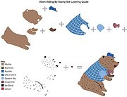Alten Bear Riding By - Clear Stamp Set