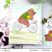 Alten Bear Riding By - Clear Stamp Set