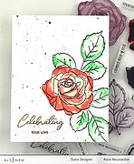 Build-A-Flower - Bellaroma Tea Rose - Stamp and Die Set