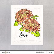Build-A-Flower - Semi-Double Chrysanthemum - Stamp and Die