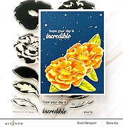 Marbled Bloom - Stamp and Die Set