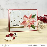 Dry Brush Poinsettia - Layering Stamp and Die Set