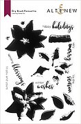 Dry Brush Poinsettia - Layering Stamp and Die Set