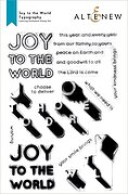 Joy to the World Typography - Layering Stamp and Die Set
