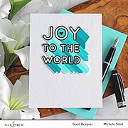 Joy to the World Typography - Layering Stamp and Die Set