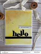 Tiny Sentiments Hello - Stamp and Die Set