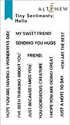 Tiny Sentiments Hello - Stamp and Die Set