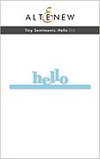 Tiny Sentiments Hello - Stamp and Die Set