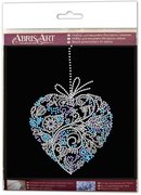 Lace Heart - Bead Embroidery Kit, different perspective #2. Select this picture to zoom in