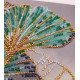 Emerald Leaves - Bead Embroidery Kit, different perspective #1. Select this picture to zoom in
