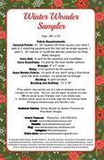 Winter Wonder Sampler - Quilt Pattern
