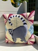 Lemur - Vibrant Colourway - Needlepoint / Tapestry Kits, different perspective #1. Select this picture to zoom in