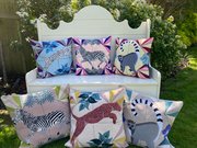 Zebra - Classic Colourway - Needlepoint / Tapestry Kits, different perspective #2. Select this picture to zoom in