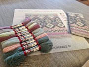 Fair Isle Glasses Case - Needlepoint / Tapestry Kits, different perspective #2. Select this picture to zoom in