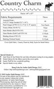 Country Charm - Quilt Pattern