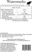 Watermarks - Quilt Pattern