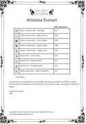 Arizona Sunset - Cross Stitch Pattern