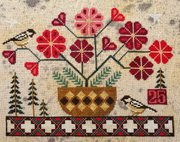 December Chickadees - Christmas Cross Stitch Pattern