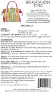 Big Katahdin Tote - Quilt Pattern