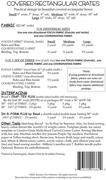 Covered Rectangular Crates - Quilt Pattern