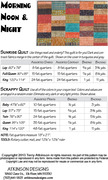 Morning Noon and Night - Quilt Pattern