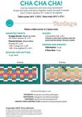 Cha Cha Cha - Quilt Pattern