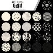 Achroma Mini Macrame Black - Quilt Fabric
