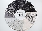 Achroma Mini Macrame Black - Quilt Fabric
