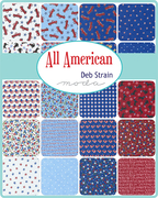 All American Red Truck - Quilt Fabric