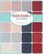American Gatherings III Floral Crimson - Quilt Fabric