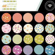Animal Animal Goat - Vintage Blue - Quilt Fabric