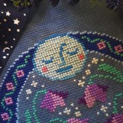 Night Blooms - Cross Stitch Pattern, different perspective #2. Select this picture to zoom in